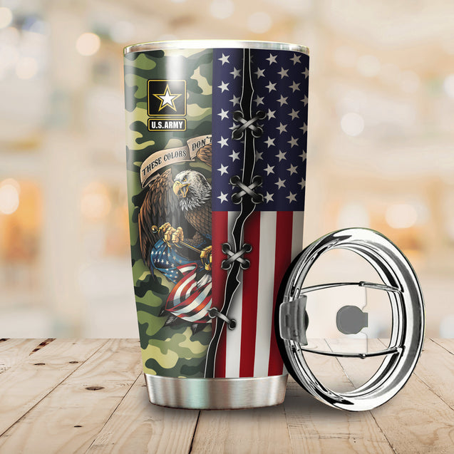 Customize Name United States Army Tumbler