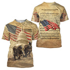 American U.S Army Veteran 3D All Over Printed Unisex Shirts