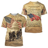 American U.S Army Veteran 3D All Over Printed Unisex Shirts