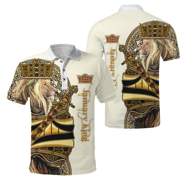 January King Lion 3D All Over Printed Unisex Shirts