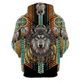 Wolf Native American 3D All Over Printed Unisex Shirts