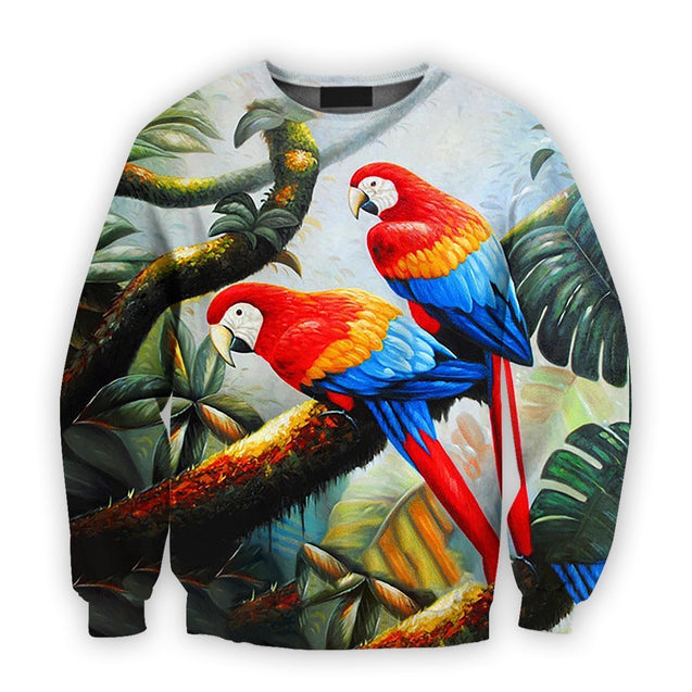 3D Printed Parrot PHL1150-Apparel-PHL-Sweatshirt-S-Vibe Cosy™