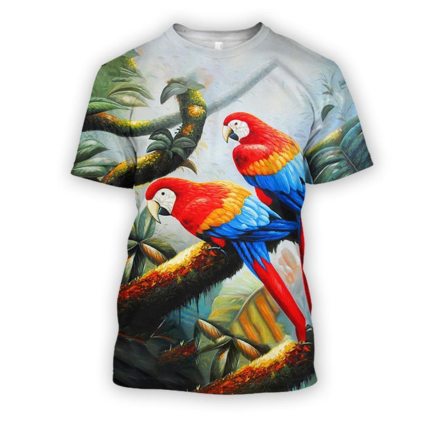 3D Printed Parrot PHL1150-Apparel-PHL-T-Shirt-S-Vibe Cosy™