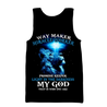 Way Maker Miracle Worker Promise Keeper Light In The Darkness Blue Lion All Over Printed Shirt - Amaze Style™-Apparel