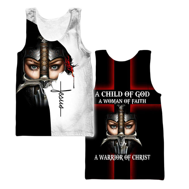 A Child Of God A Women Of Faith A Warrior Of Christ 3D All Over Printed Shirts