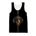 3D Dachshund Love Dog Mom Unisex Shirts