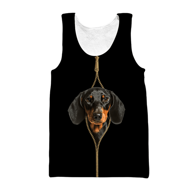 3D Dachshund Love Dog Mom Unisex Shirts