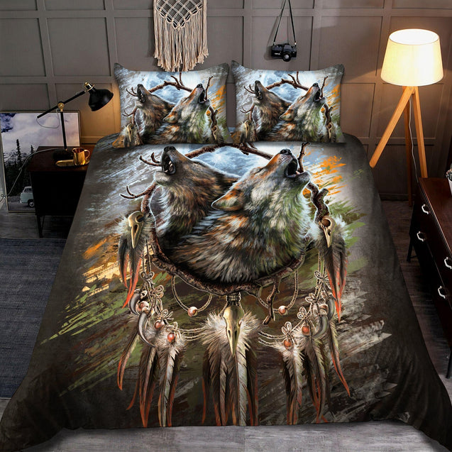 Wolf 3D All Over Printed Bedding Set