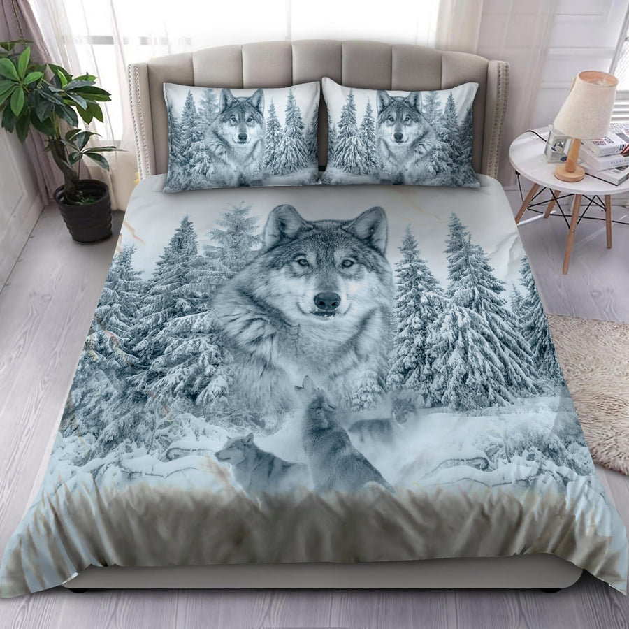 Wolf 3D All Over Printed Bedding Set