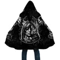 Wolf Native American 3D All Over Printed Unisex Zip Cloak