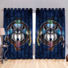 Celtic Wolf 3D All Over Printed Window Curtains