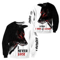 Wolf - January Guy Never Lose 3D All Over Printed Unisex Shirts