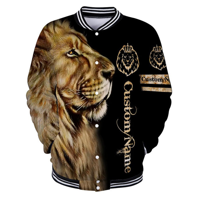 Custom Name King Lion 3D All Over Printed Unisex Shirts