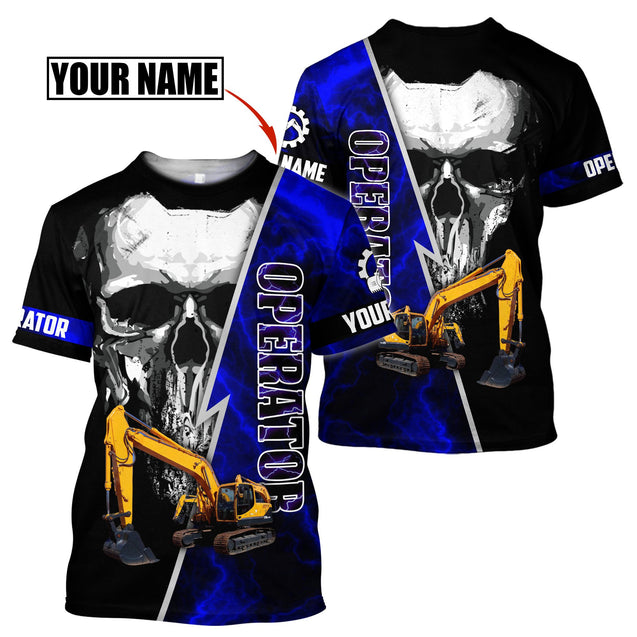 Customize Name Heavy Equipment Operator 3D All Over Printed Unisex Shirt