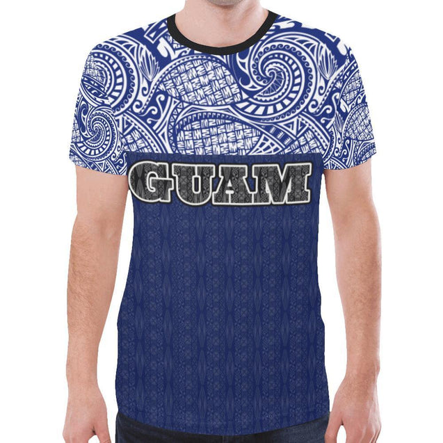 Guam T-shirt - Polynesian Style - BN09-NEW ALL OVER PRINT T-SHIRTS-HP Arts-Men-XXXXL-Blue-Vibe Cosy™