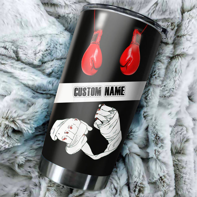 Boxing Custom Name Tumbler