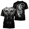 White Tiger Tatoo 3D Over Printed Hoodie for Men and Women