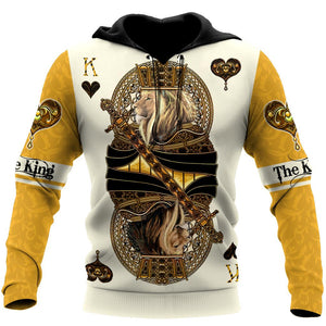 Yellow Alpha King Heart Lion  3D All Over Printed Unisex Shirts