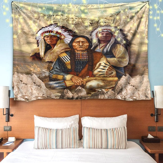 Native American Indigenous 3D All Over Printed Tapestry