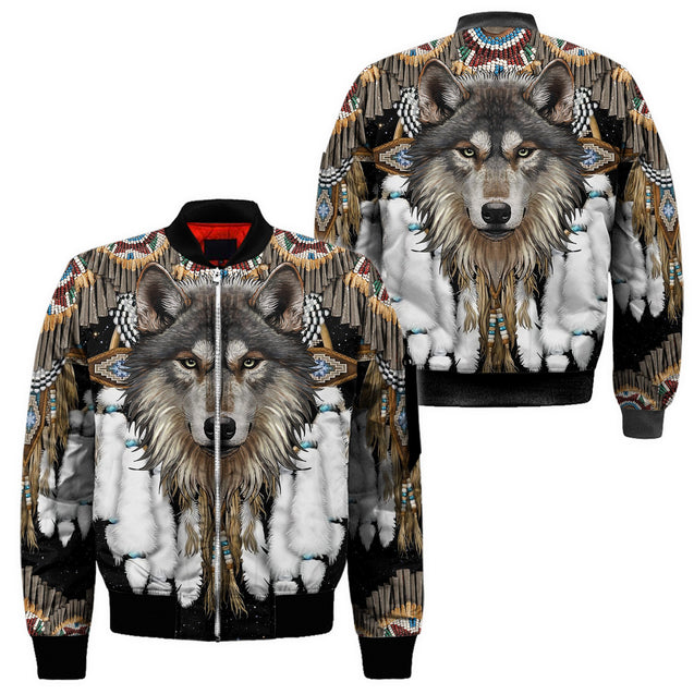 Wolf Native American 3D All Over Printed Unisex Shirt