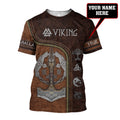 Customize Name Viking 3D All Over Printed Unisex Shirts
