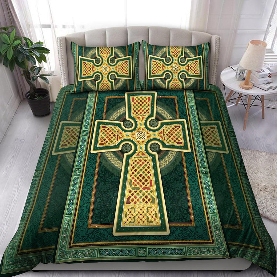 Irish Cross Saint Patrick's Day 3D All Over Printed Bedding Set