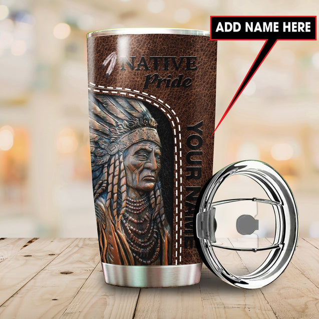 Customize Name Native American Tumbler