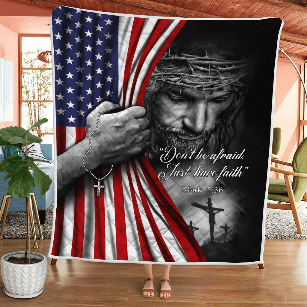 God Bless American 3D All Over Printed Quilt