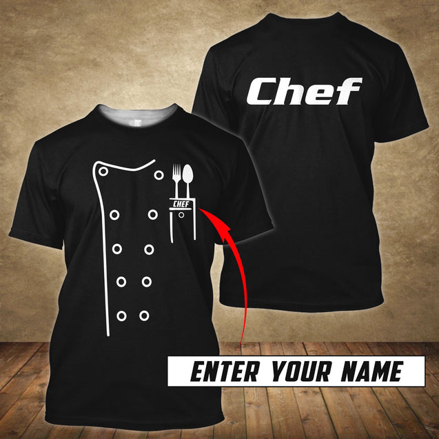 Custom Name Master Chef 3D All Over Printed Unisex Shirts