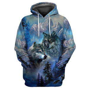 Wolf Native American 3D All Over Printed Unisex Shirts No 03