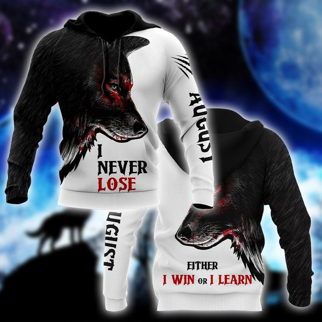 Wolf - August Guy Never Lose  3D All Over Printed Unisex Shirts