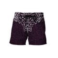 New zealand hoodie manta maori ta moko purple 3d all over printed shirt and short for man and women-Apparel-PL8386-Shorts-S-Vibe Cosy™