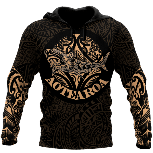 Maori shark tattoo 3d all over printed shirt and short for man and women HHT17072001-Apparel-PL8386-Hoodie-S-Vibe Cosy™