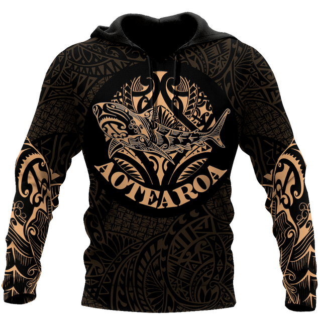 Maori shark tattoo 3d all over printed shirt and short for man and women HHT17072001-Apparel-PL8386-Hoodie-S-Vibe Cosy™