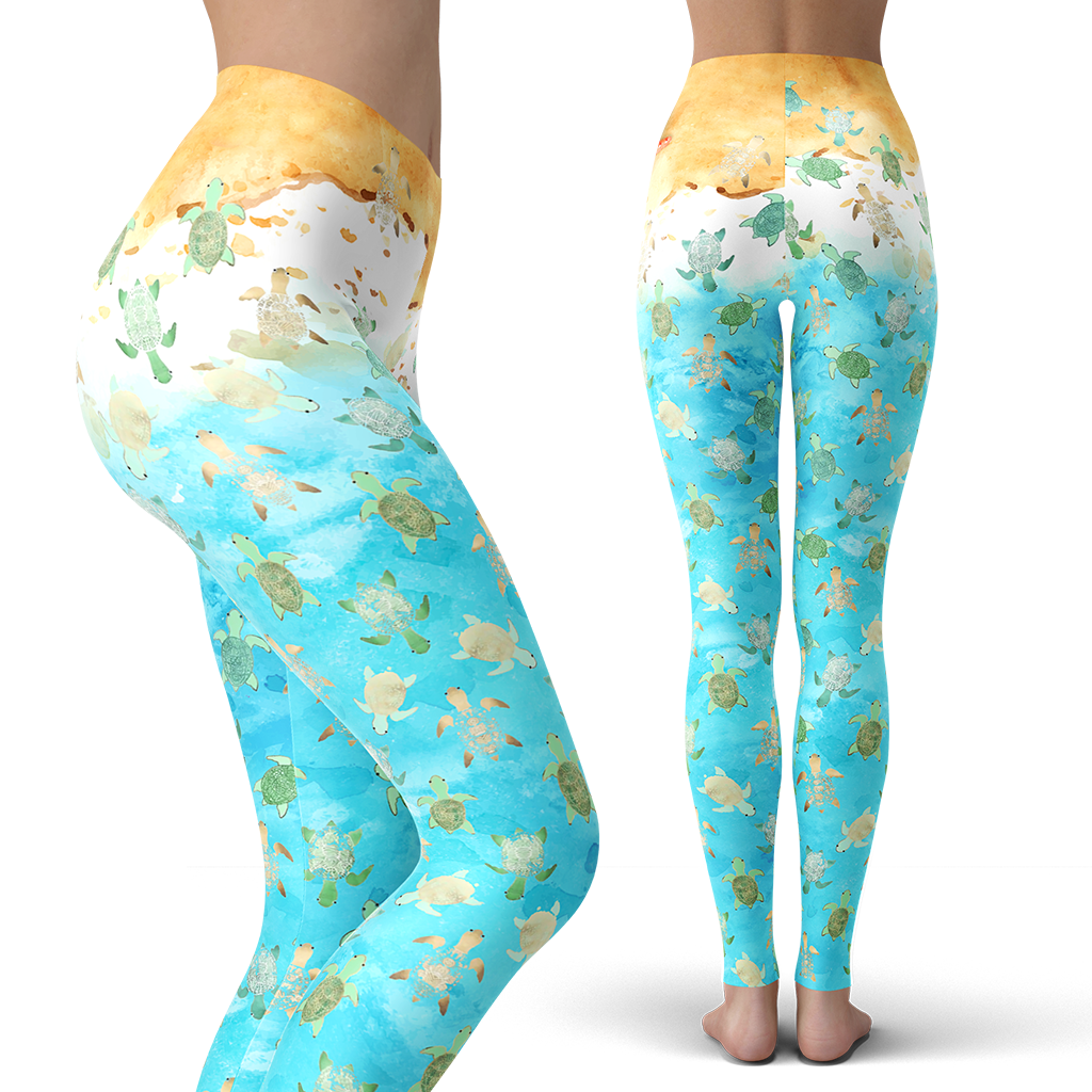 BABY TURTLES LEGGINGS-Apparel-HD09-Legging-S-Vibe Cosy™