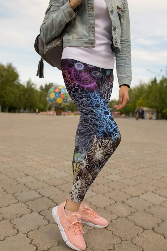 3D All Over Print Art Coral Legging-Apparel-Khanh Arts-Legging-S-Vibe Cosy™