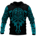 Maori tangaroa blue tattoo 3d all over printed shirt and short for man and women HHT20072001-Apparel-PL8386-Zipped Hoodie-S-Vibe Cosy™