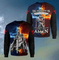 Until I Said Amen Knight Templar 3D All Over Printed Shirts For Men and Women TA063001-Apparel-TA-Sweatshirts-S-Vibe Cosy™