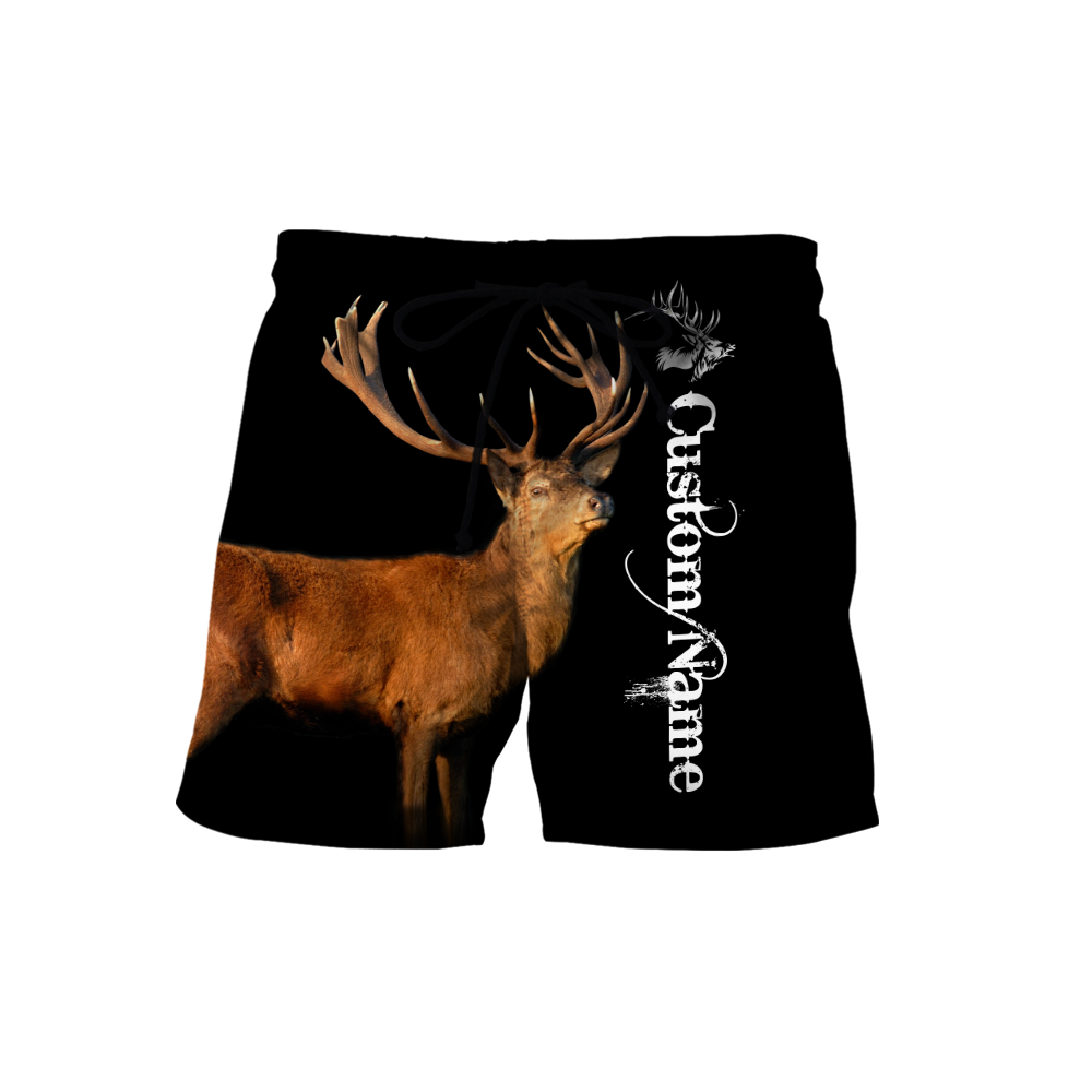 Custom Name - Love Deer 3D All Over Printed Shirts For Men And Woman