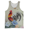 All Over Printed Chicken and flower-Apparel-Phaethon-Tank Top-S-Vibe Cosy™