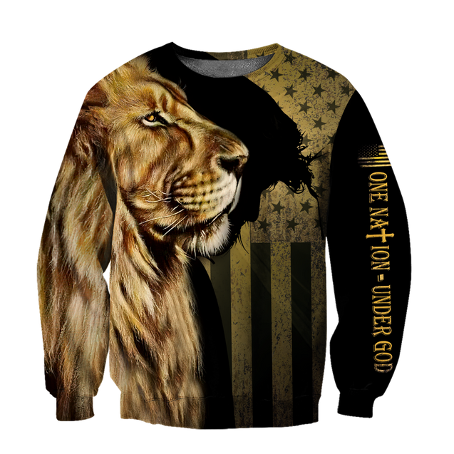 God Bless American - Lion Over  Unisex Shirts