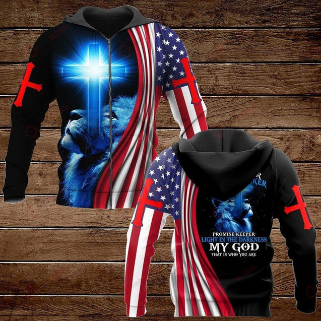 Way Maker Miracle Worker American Flag 3D All Over Printed Shirts For Men and Women TA0729209-Apparel-TA-Zipped Hoodie-S-Vibe Cosy™