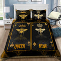 King And Queen Bee Poker Bedding Set MEI