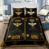 King And Queen Bee Poker Bedding Set MEI