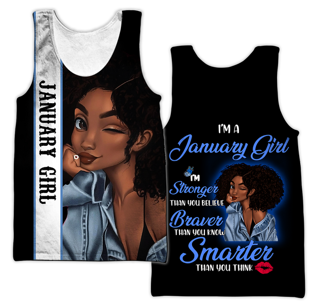 January Girl 3D All Over Printed Shirts For Women