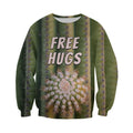 3D All Over Printed Brown Hugs Cactus Shirts-Apparel-NTH-Sweatshirt-S-Vibe Cosy™