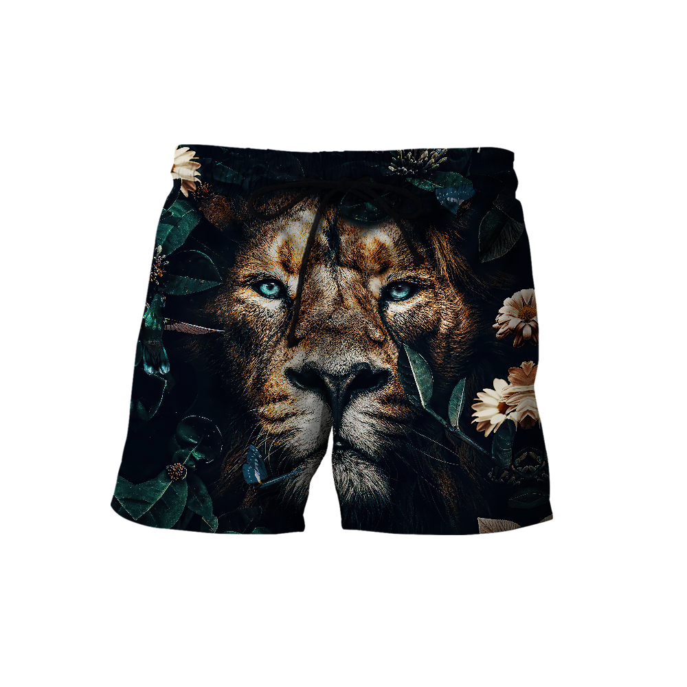 Nature Lion Over Printed Hoodie