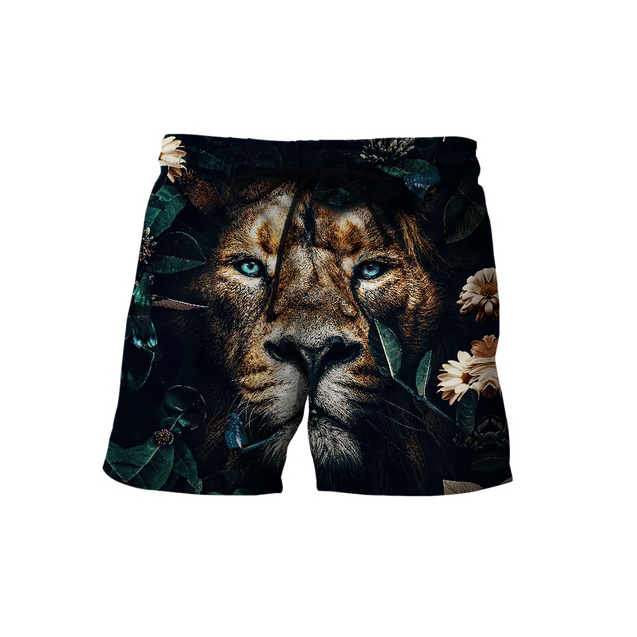 Nature Lion Over Printed Hoodie