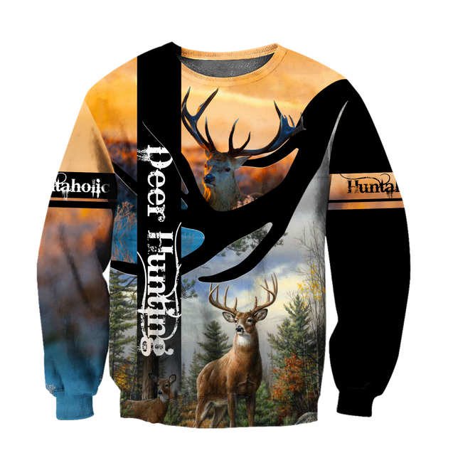 Love Deer Hunting 3D All Over Printed Shirts For Men And Woman