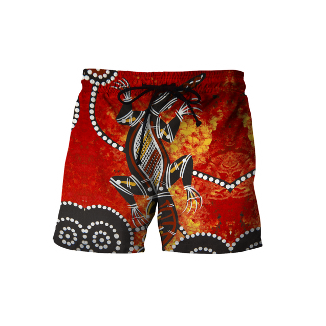Aboriginal Crocodile Dot Painting Art Shirt For Men And Women